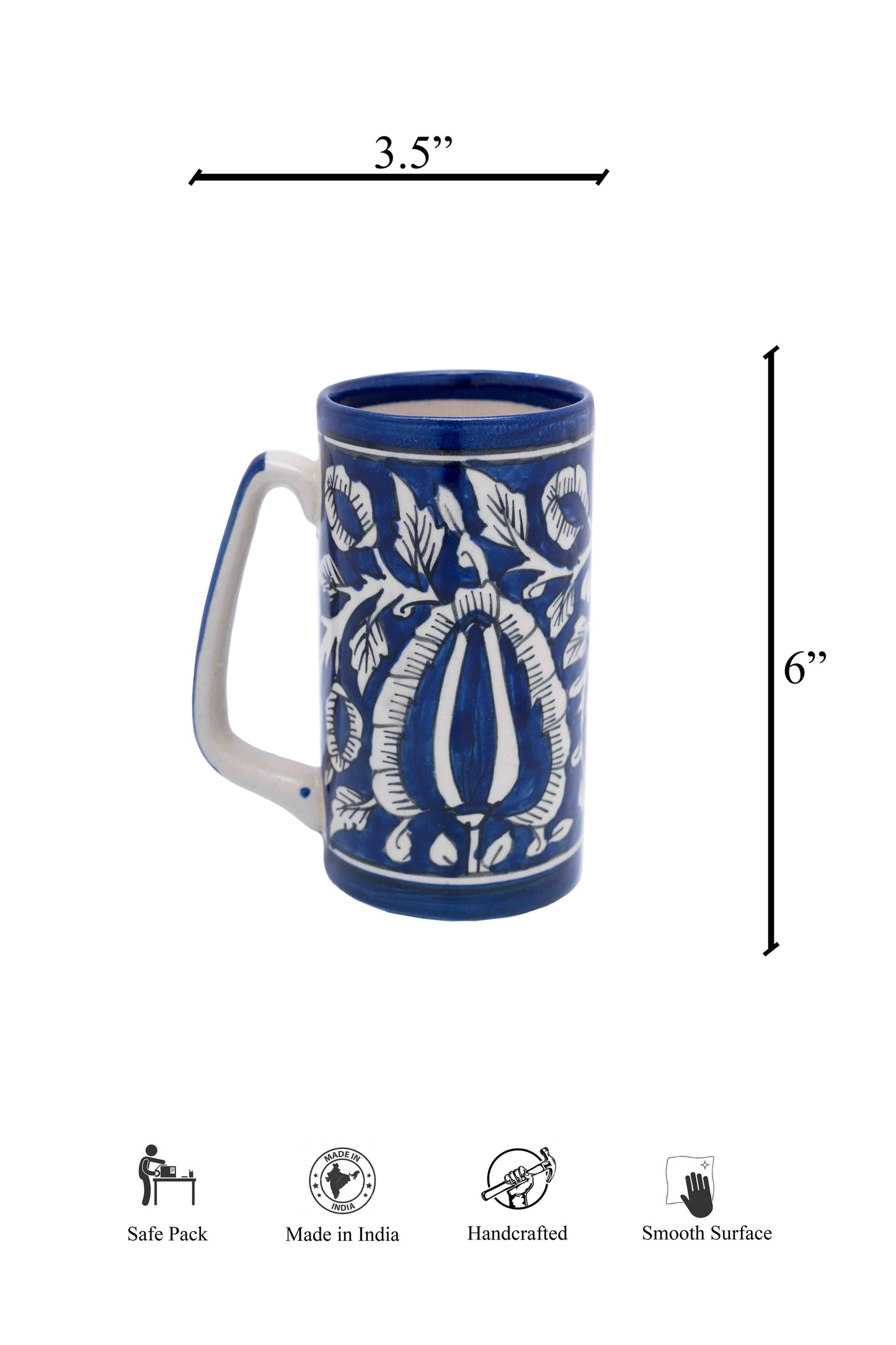 Ethnic Pottery Beer Mug