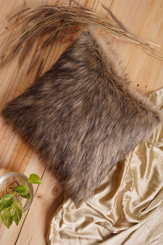 Brown Faux Fur Cover