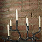 Distressed Grey Washed Candleholder