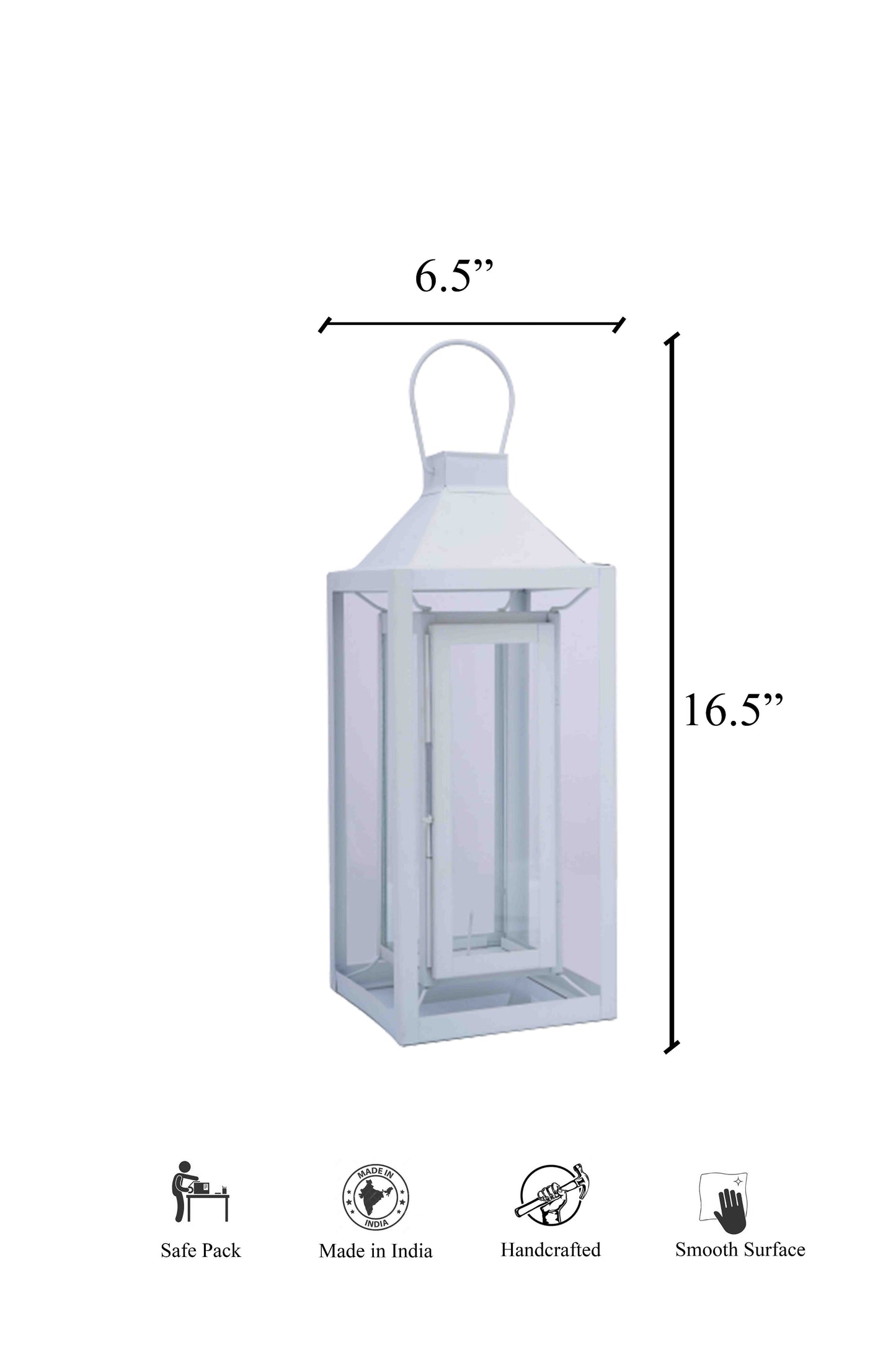 White Greek  Lantern