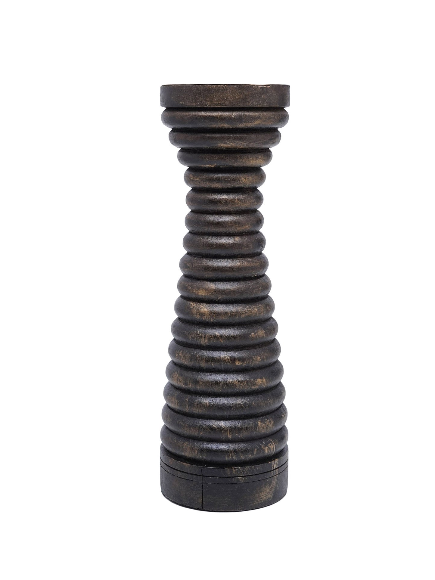 Circular Column Wooden Candle Holder