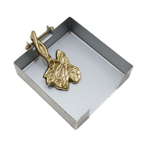 Clover metal tissue paper holder