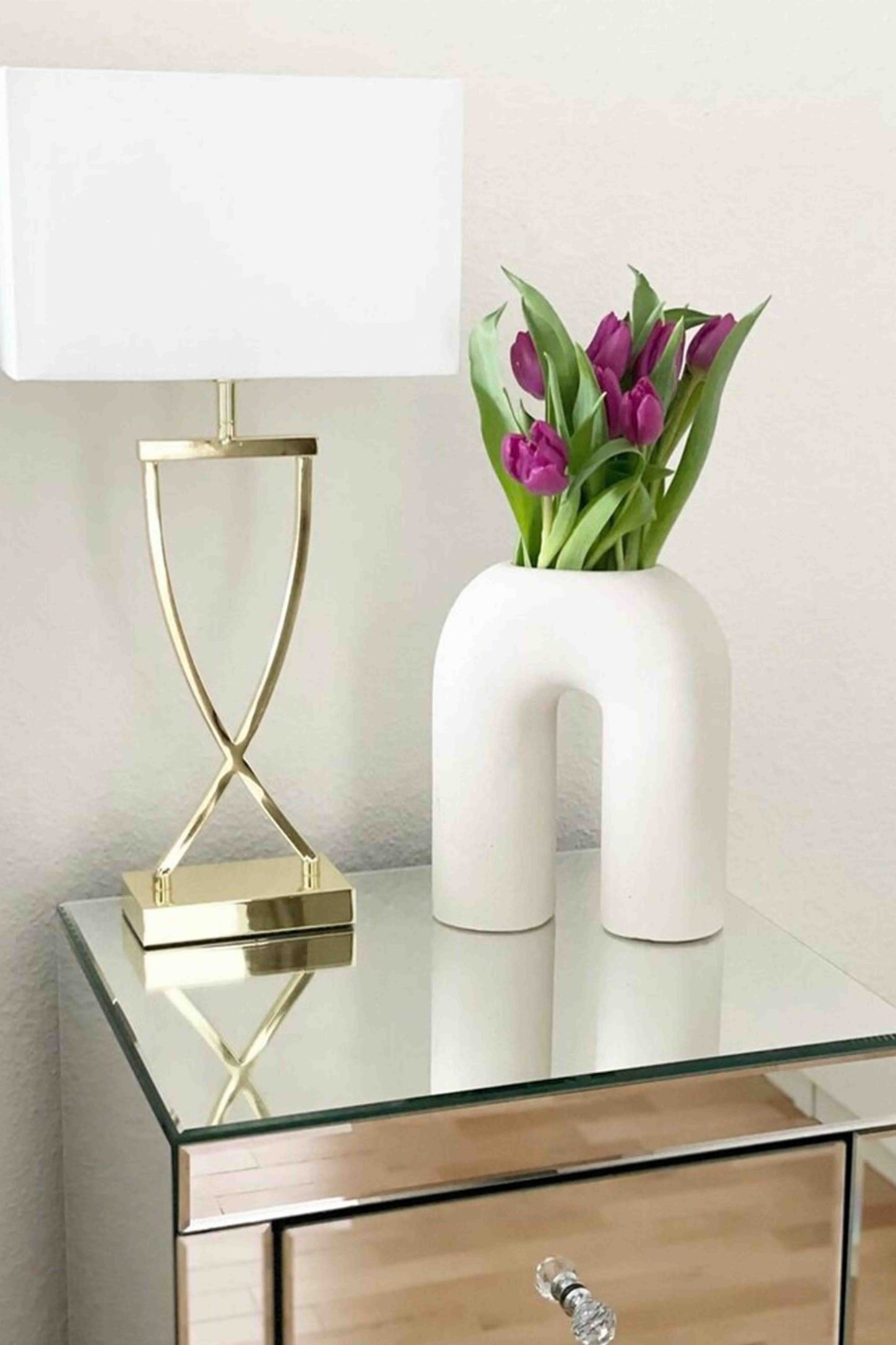 Sculptural Ivory Ceramic Vase
