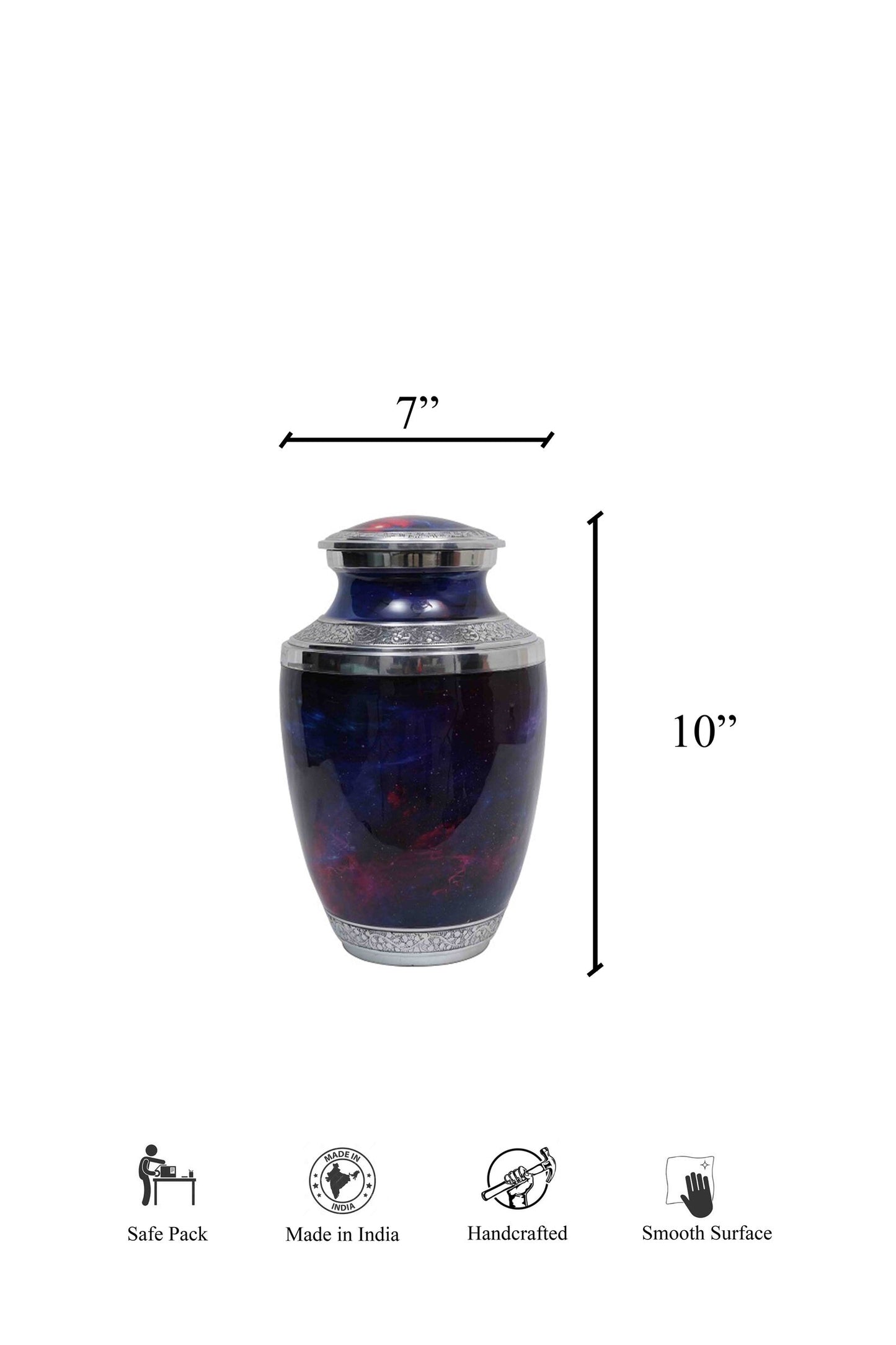 Galaxy Temple Jar / Storage Vase with Lid