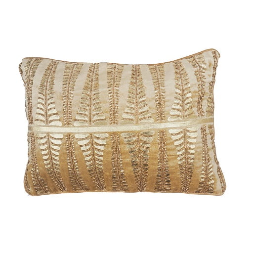 Gold velvet cushion cover from folkstorys