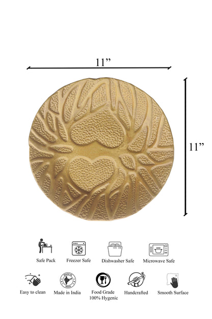 Golden Tapi Stoneware Dinner Plate