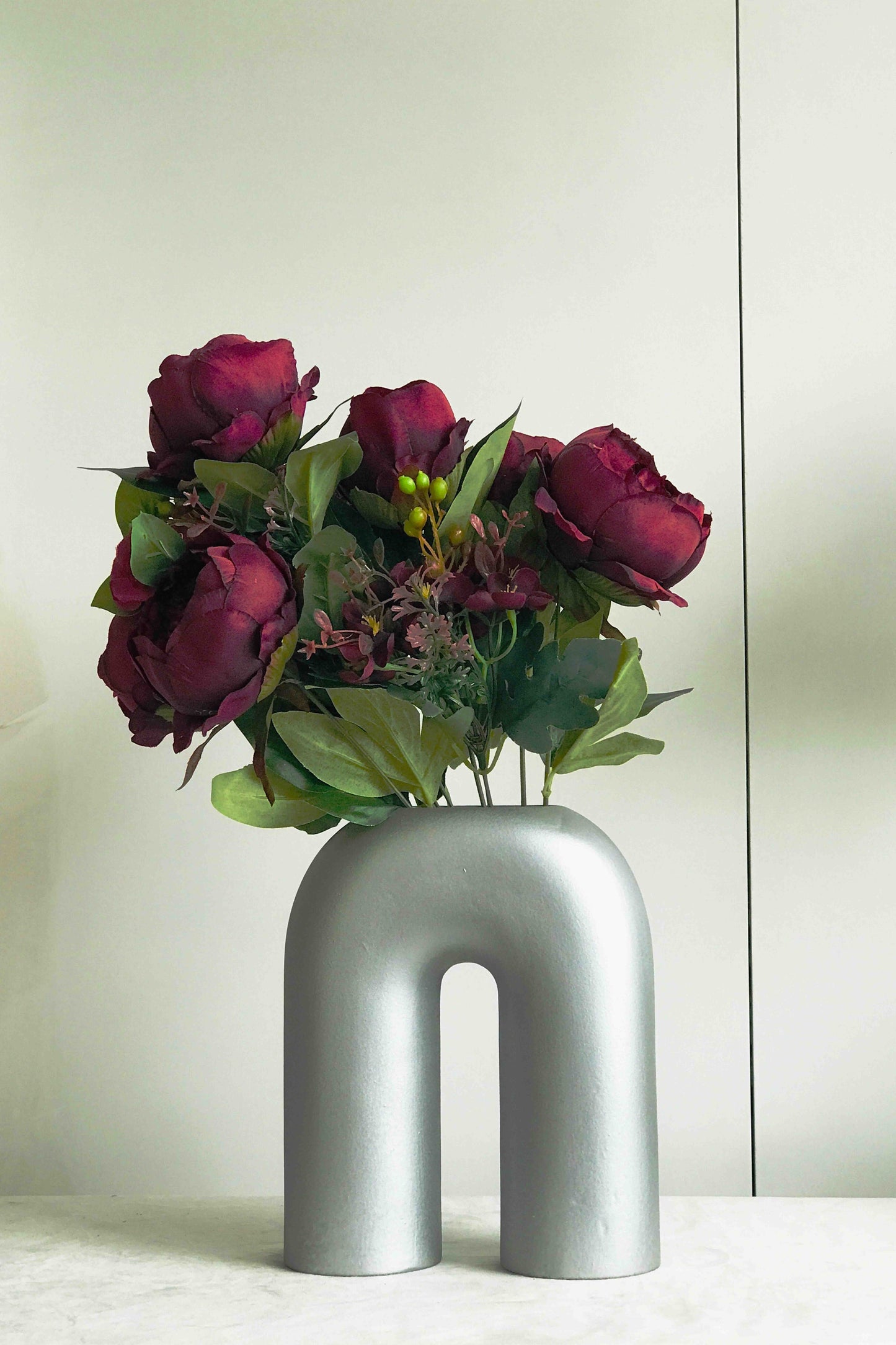 Sculptural Ivory Ceramic Vase
