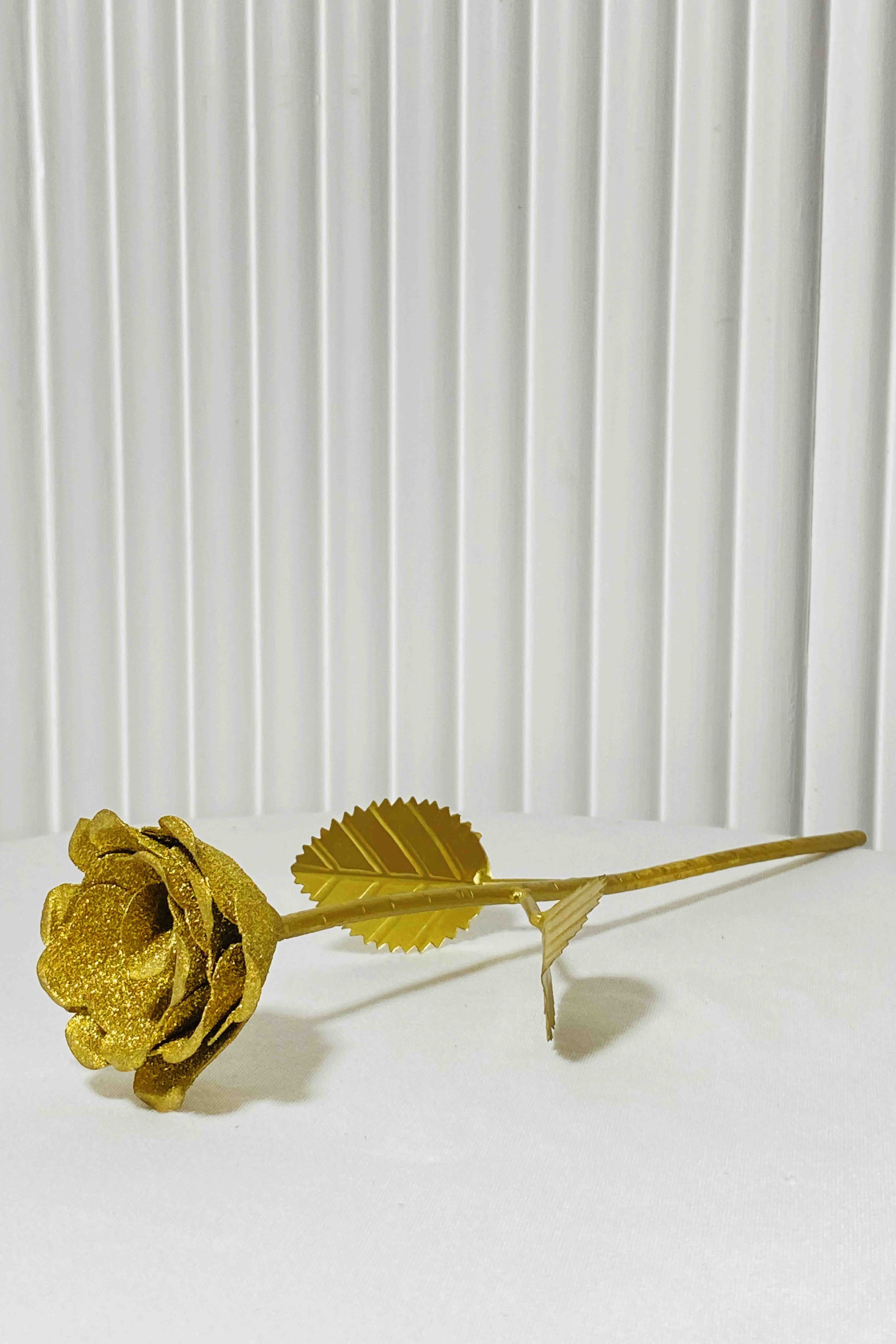 Small Gold Roses Metal Gold Rose Small
