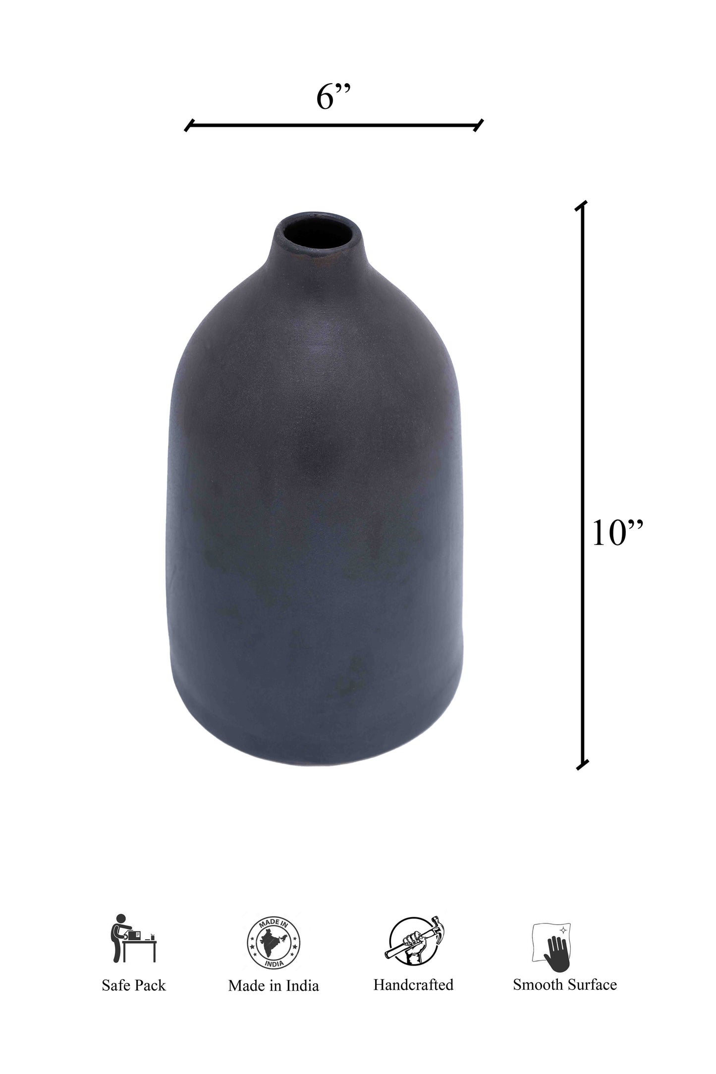 Sable Bud Ceramic Vase