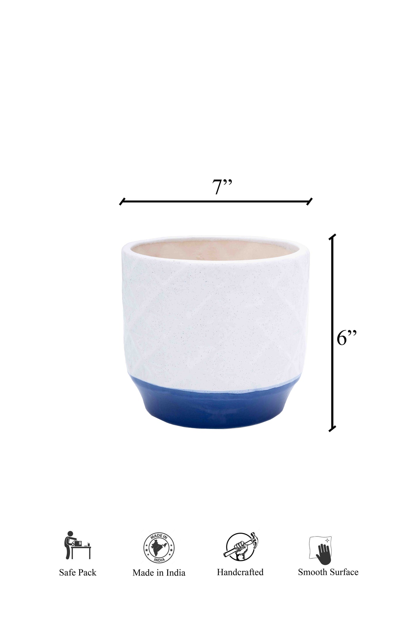 Stripe Hexagonal Pot