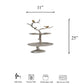 Aurellium Branch 2 Tiered Cake Stand