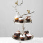 Aurellium Branch 2 Tiered Cake Stand