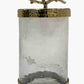Glass Small Canister Bird Vase with Lid