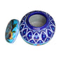 Mandi Blue Pottery Vase with Lid