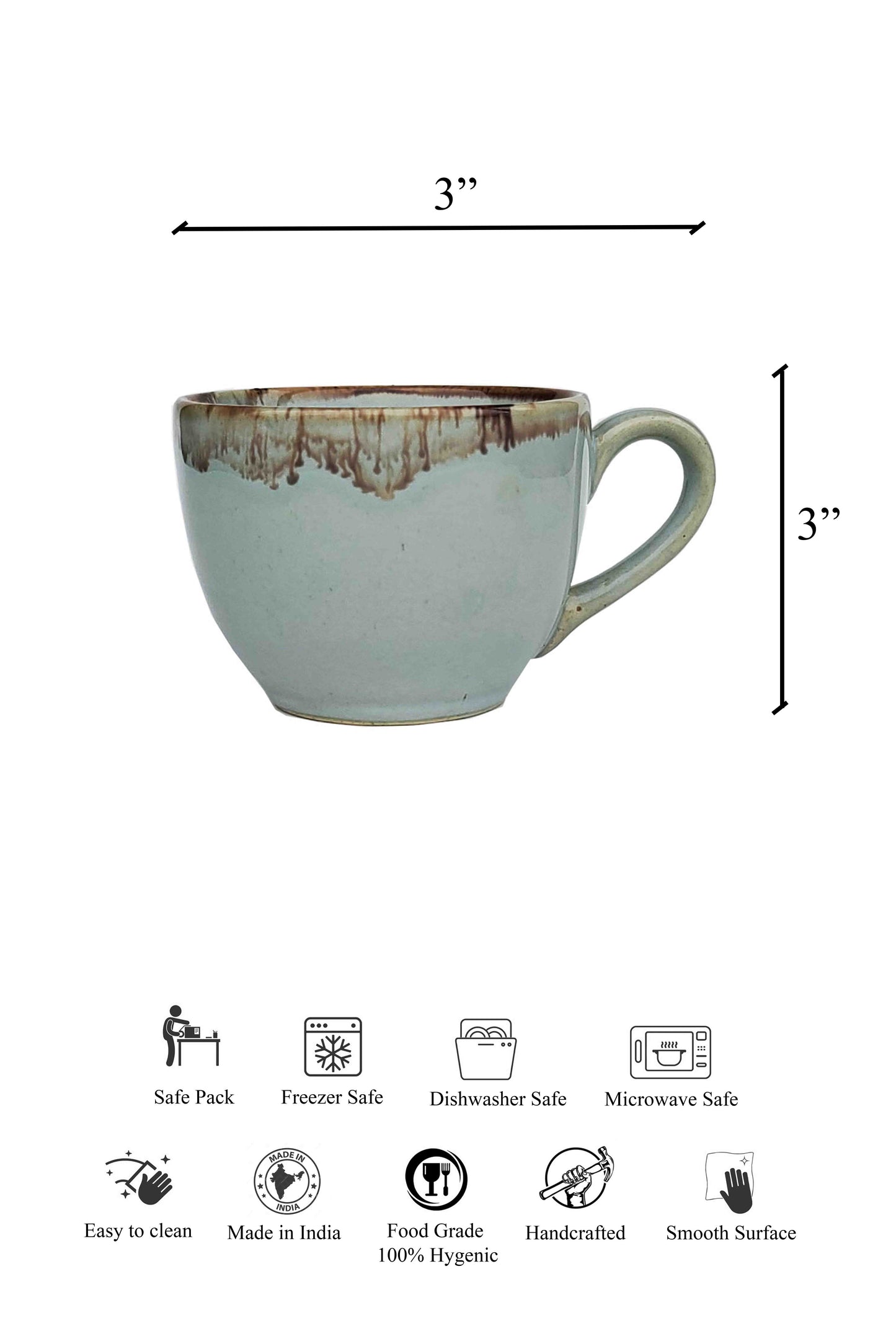 Azure Coffee Mugs Set of 2