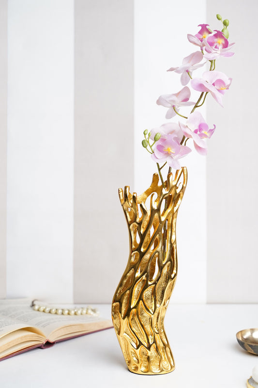 Honey Nest Metal Vase