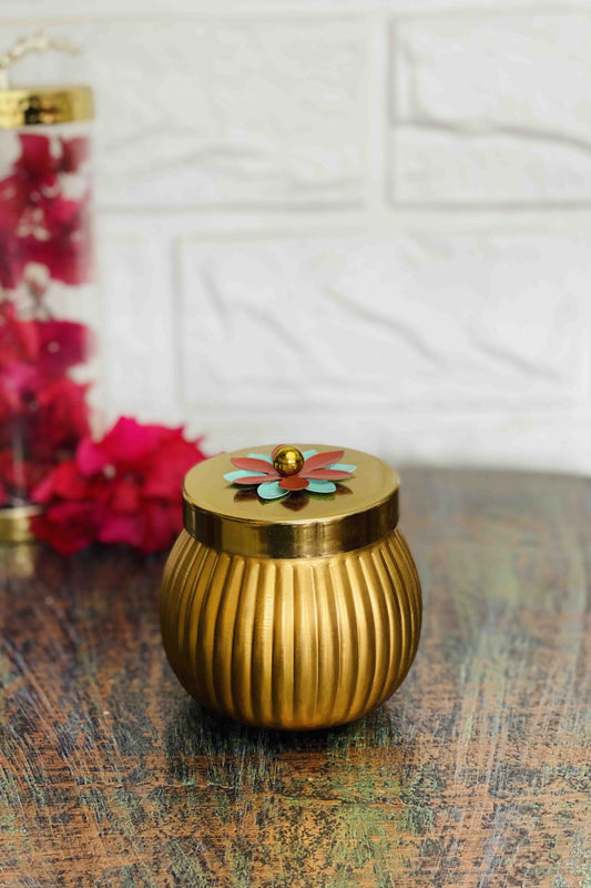 Mallige Dry Fruit Vase with Lid