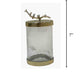 Glass Small Canister Bird Vase with Lid